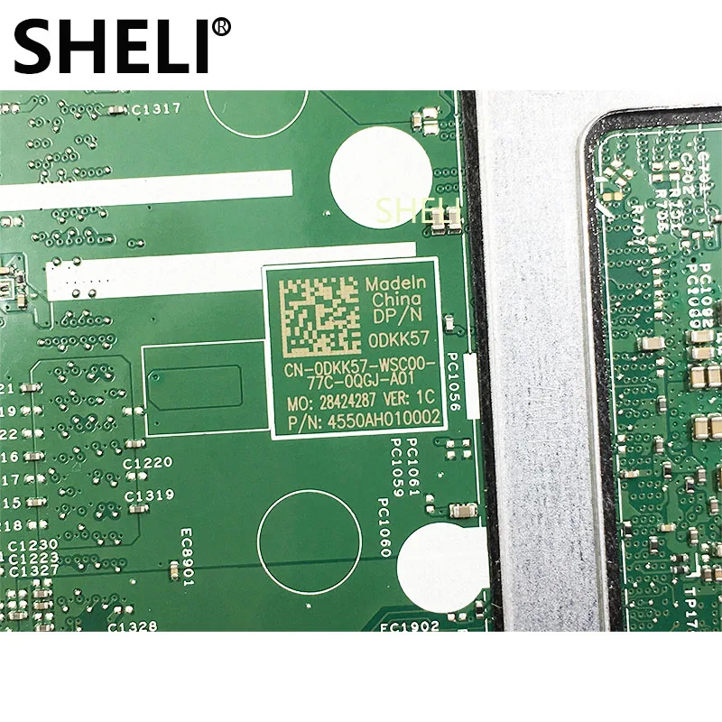 Шели для DELL материнская плата CN-0DKK57 0DKK57 DKK57 Inspiron 15 3567 портативного компьютера с SR2ZU