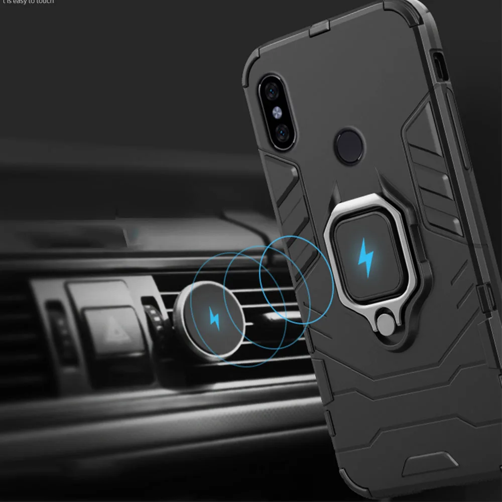 Чехол для Xiaomi Redmi Note 5 6 Pro армированный чехол из поликарбоната с металлическим