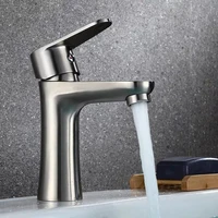 stainless steel small waist basin faucet single hole hot and cold mixing valve basin wash basin faucet vanity faucet