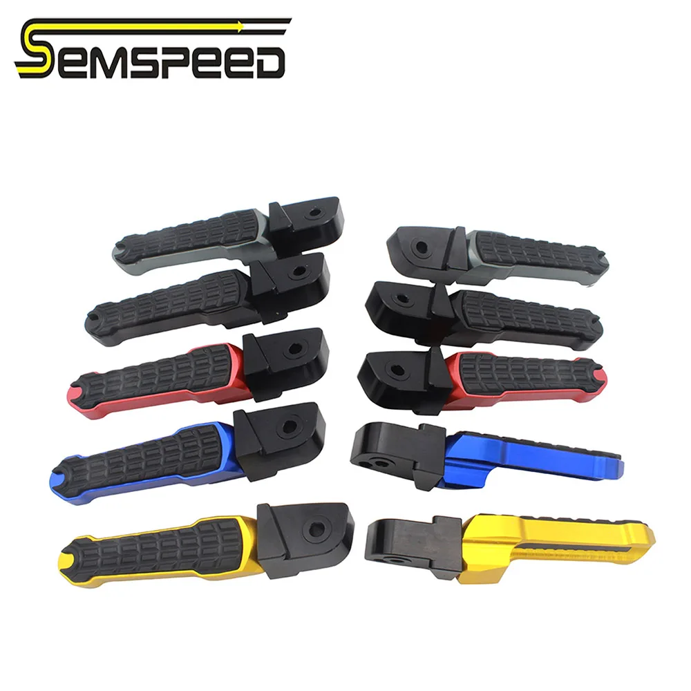 

SEMSPEED Motorcycle CNC Left Right Rear Pedal Foot Boards For Motorcycles No Logo Suitable for Honda SH300 MF13 Motorcycle Parts