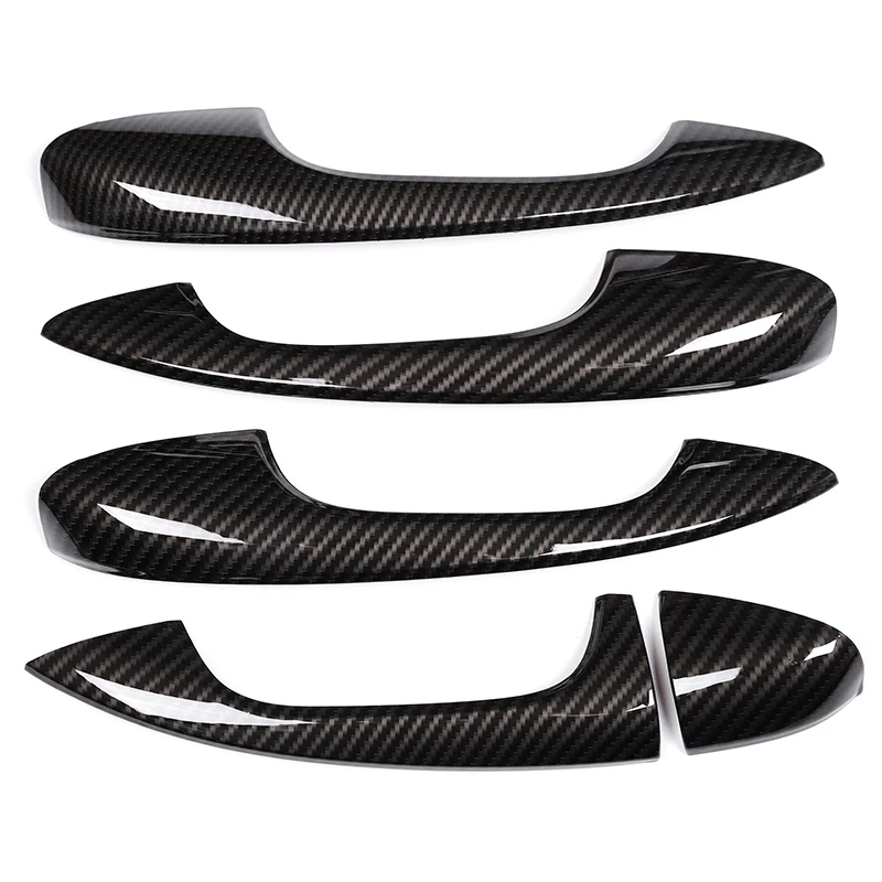 

ABS Carbon Fiber Door Handle Cover Trim Sticker for Mercedes Benz C Class W205 GLC X253 E Class W213 Car Accessories