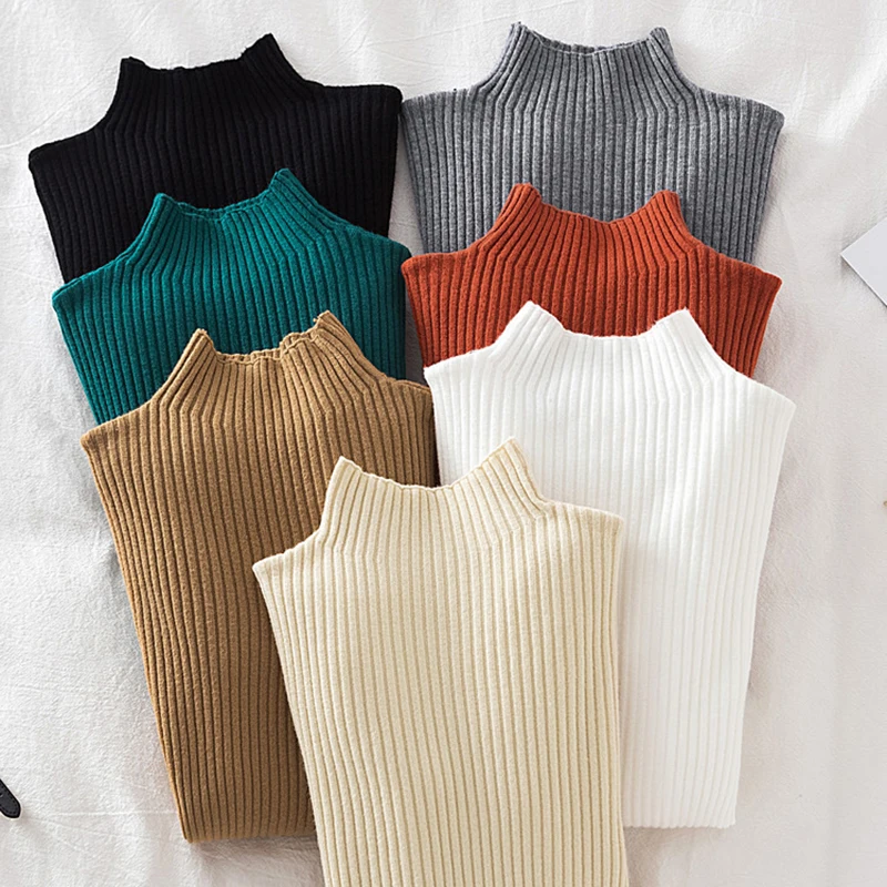 

SEDUTMO зимний модный тонкий свитер женский пуловер вязаный джемпер осенний Водолазка с длинным рукавом Повседневный черный базовый топ ED1230