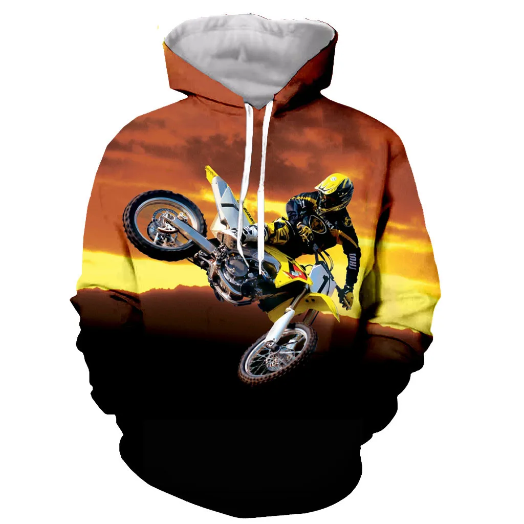 

2021Motorcycle Motocross Funny New Fashion Long Sleeves 3D Print Zipper/Hoodies/Sweatshirts/Jacket/Men/women tops dropshipping