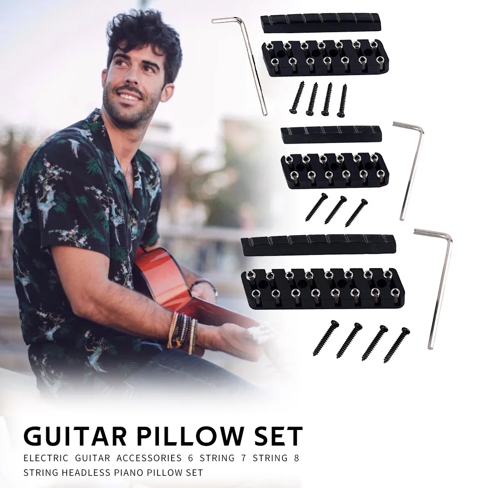 6/7/8 строка тремоло электрогитары с Бридж системы Безголовый гитары мост