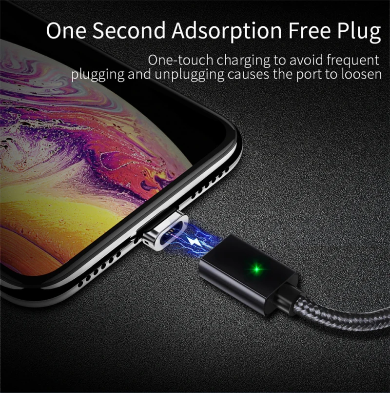 Магнитный кабель Micro USB Essager для IPhone samsung, кабель для быстрой зарядки и передачи данных, магнитный шнур, зарядное устройство, usb type C, 3 м, кабель для мобильного телефона