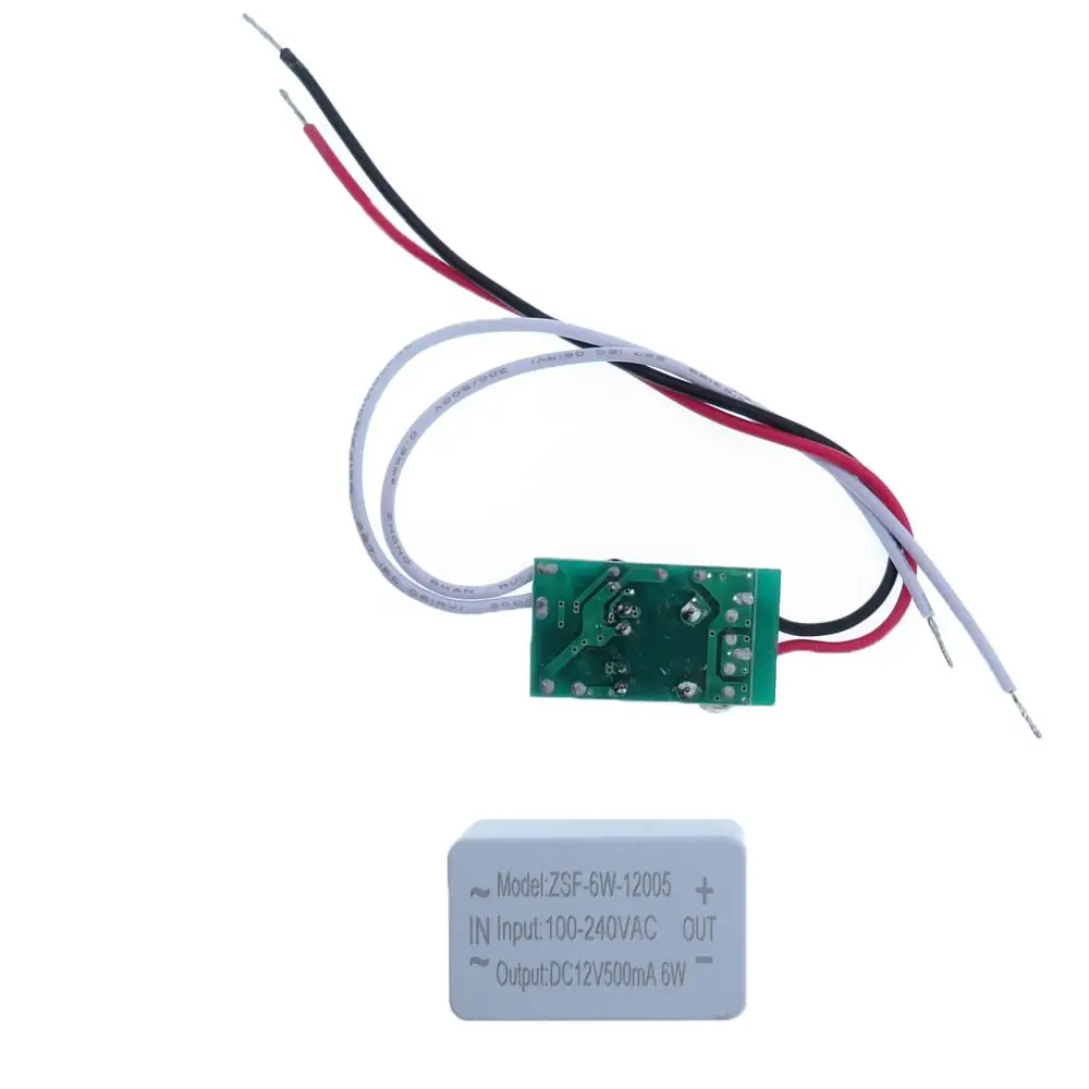 6 Вт импульсный источник питания 12 В светильник ing Transformer LED Strip Driver Adapter 500mA