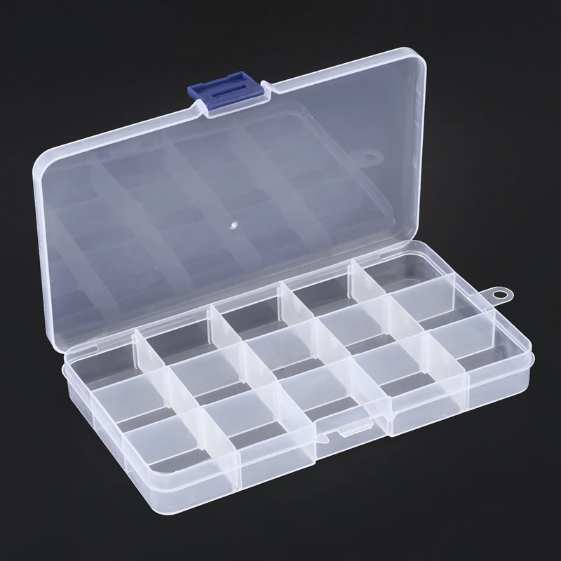 

Electronic Components 15 Slots detachable plastic cases boxes