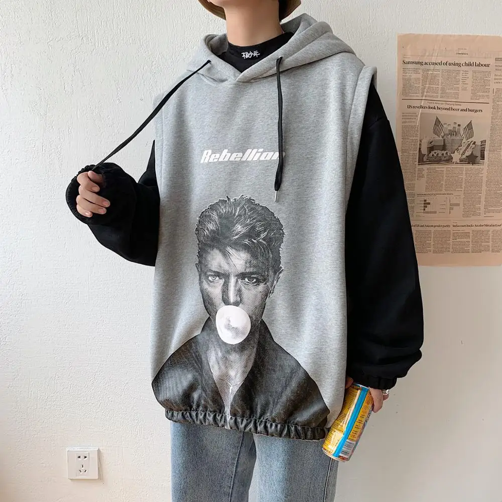 

Men Japanese Streetwear Hooded Hoodies 2020 Mens Casual Oversized Harajuku Sweatshirts Couple Korean Color Block Hoodie