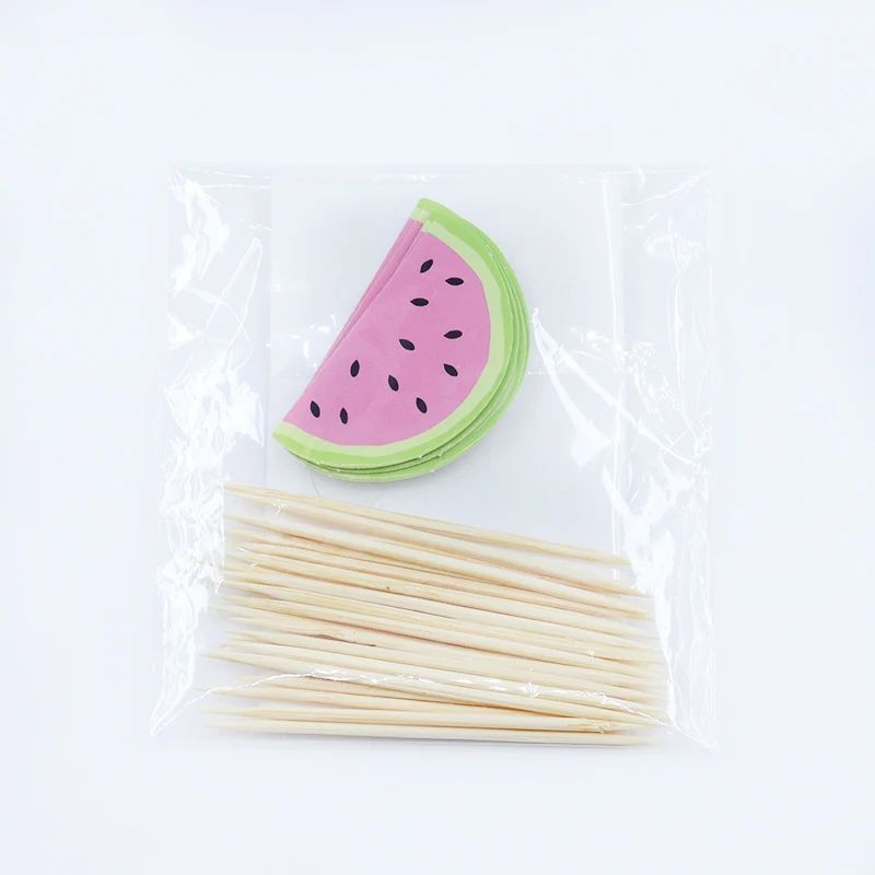watermelon 24 шт./компл. Единорог вечерние кекс фигурки жениха и невесты; для счастливых День рождения Baby Shower Детская вечеринка Декор детские товары для украшения торта - Цвет: watermelon