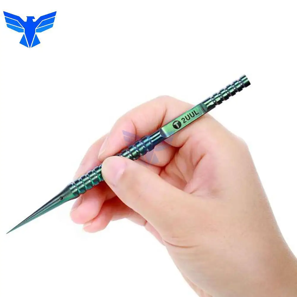 2UUL Высокоточный пинцет из титанового сплава со сканером отпечатков пальцев для