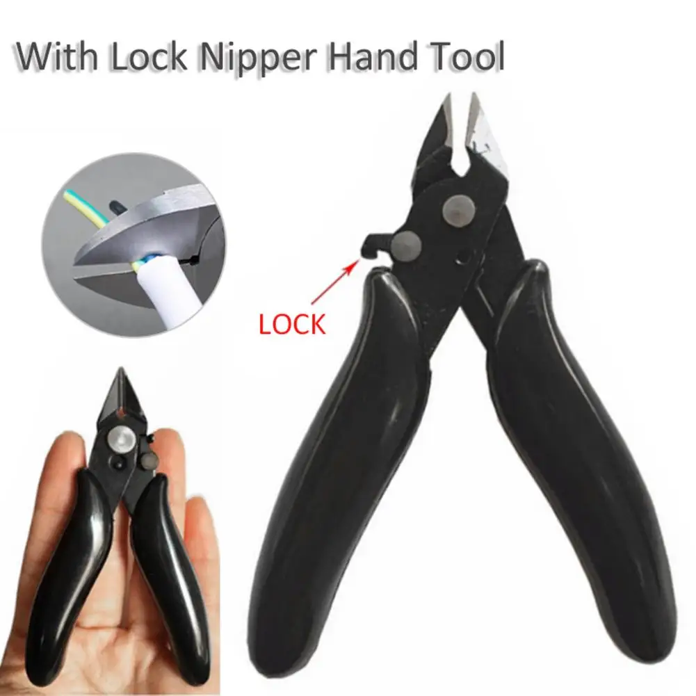 

3,5 дюймов Мини кусачки для кабеля резки Сторона Snips плоскогубцы с замком щипцы, ручной инструмент