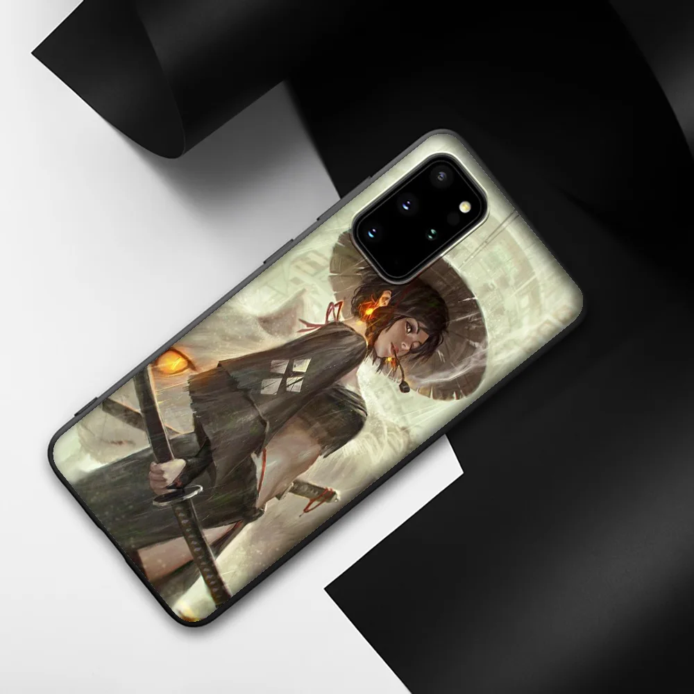 Мягкий силиконовый чехол Lavaza с японским Самураем для Samsung A01 A11 A21 A41 A2 Core A20e A70s J4 J7 Duo