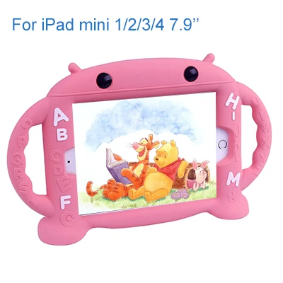 5413PK CHINFAI противоударный детский безопасный Чехол для iPad Air 2, чехол с ручками для iPad mini, водонепроницаемый силиконовый чехол для iPad Pro 10,5 - Цвет: 5413PK