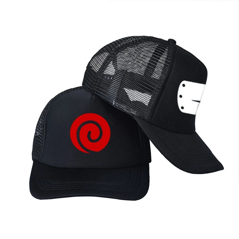 Кепка из аниме Учиха головной убор для косплея Снэпбэк с вышивкой Акацуки