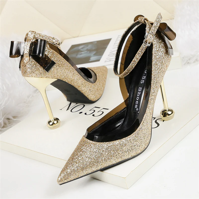 2019 г. Пикантные женские босоножки на высоком каблуке 10 см размер 40 Свадебные