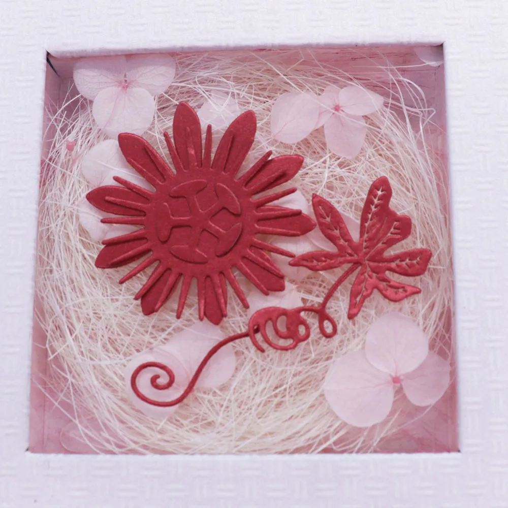 Цветочные штампы для скрапбукинга тиснение папка изготовления карт