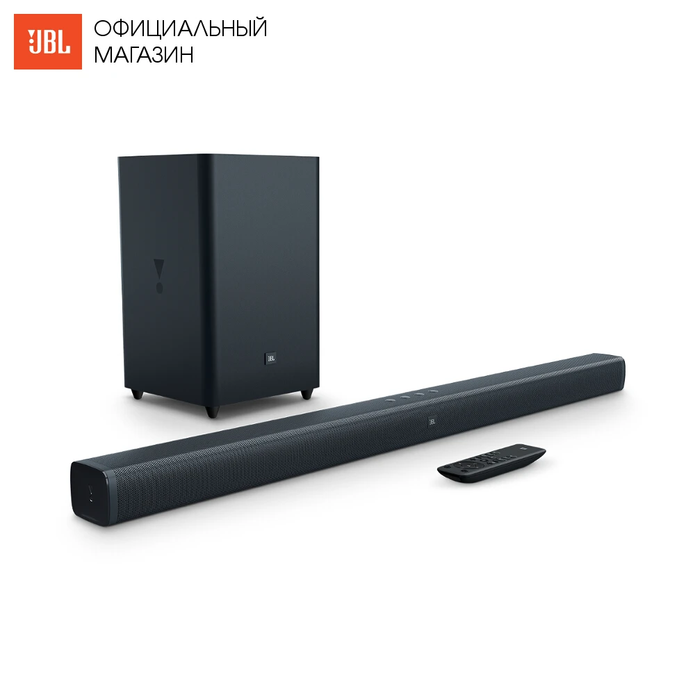 Саундбар JBL Bar 2.1-канальная звуковая панель с беспроводным сабвуфером