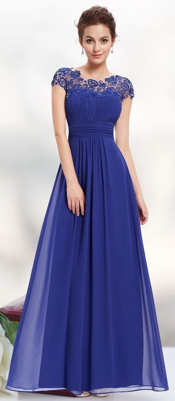 

Elegant Lace Patchwork Chiffon Night Party Maxi Dress Robe long femme Women short sleeve tunic summer long dress Vestidos party
