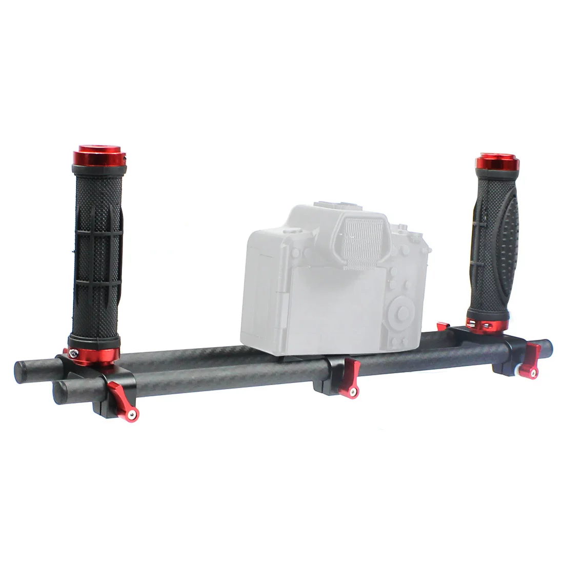 Двойная ручная Удлиненная ручка для Feiyu /Zhiyun /Beholder DSLR Gimbal Stabilizer w Carbon Fiber Rod 3/8 1/4
