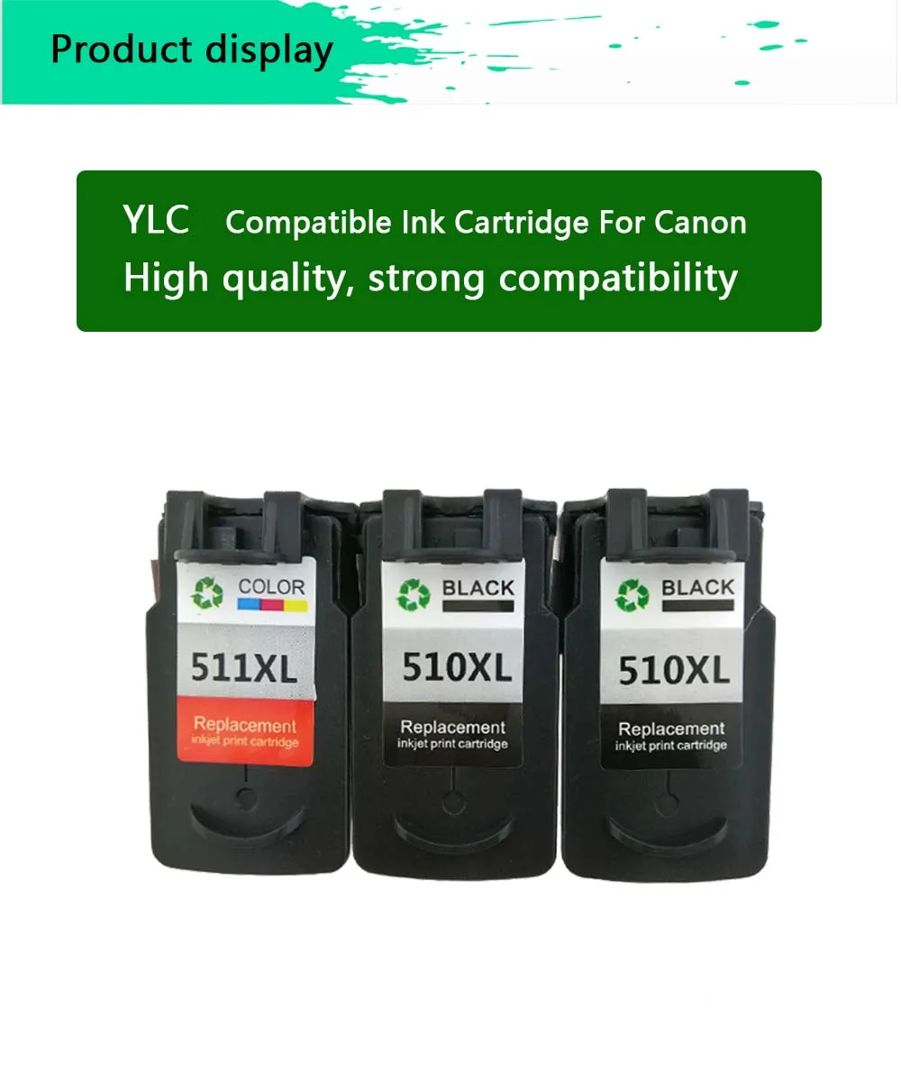 YLC PG510XL CL511XL совместимый canon PG510 CL511 чернильный картридж для принтера canon PIXMA IP2700 MP230 MP240 MP250 MP260 MP270 MP280 принтер