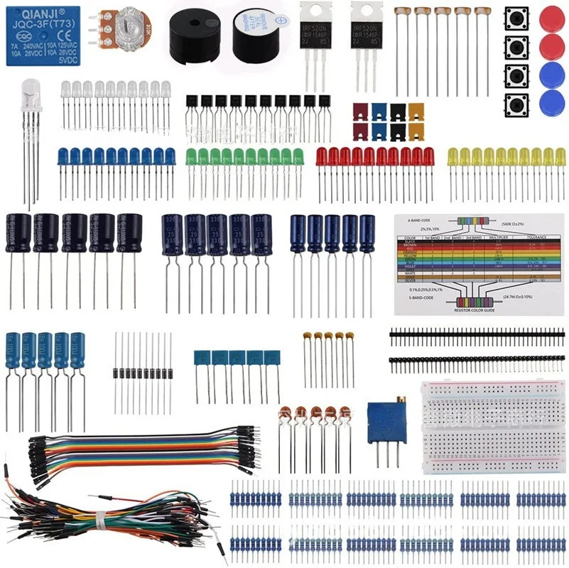 

Suitable for UNO R3 Raspberry Pi Basic Kit Components Experimental Accessories Buzzer 400-hole Breadboard