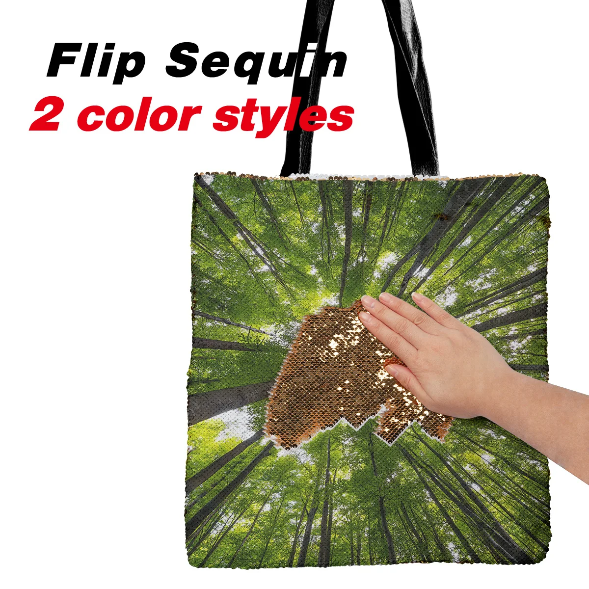 Зеленая лесная сумка на плечо с блестками сумки одно для женщин Повседневные