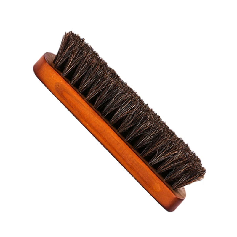 

Horsehair Shoe Brush Set Wood Handle Leather Cleaner Daubers Applicators for Leather Care leather repair leder reparatur
