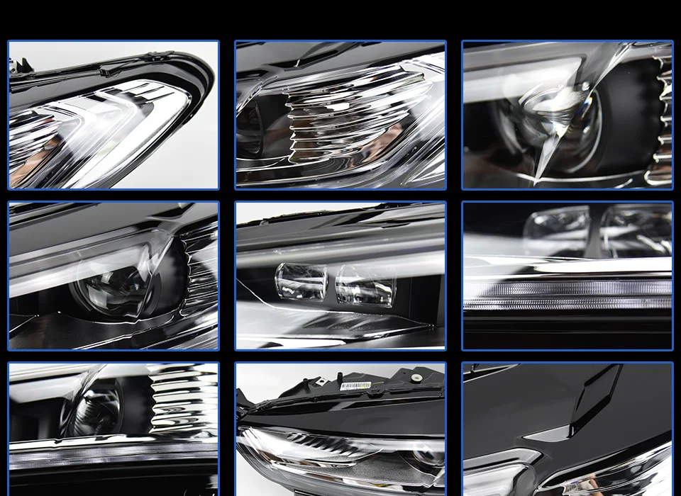 Фары для автомобиля Ford Mondeo Fusion 13-17 DRL дневные ходовые огни Светодиодный Биксеноновая лампа Противотуманные фары, аксессуары для автомобиля