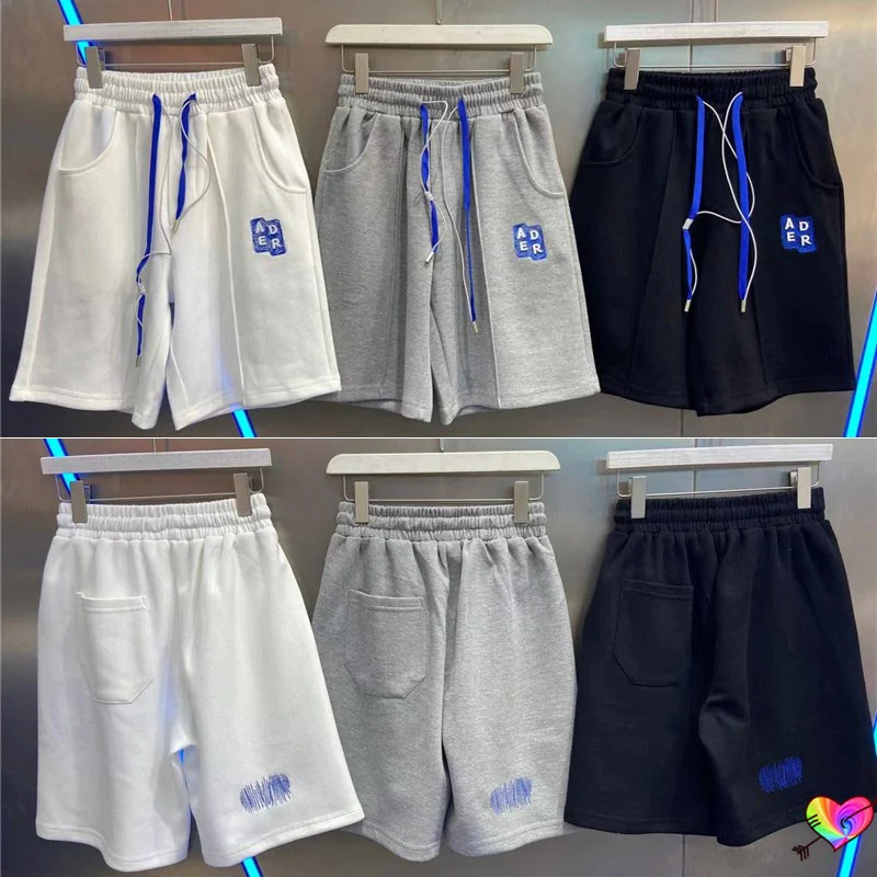 

3D ADER Embroidery ADER ERROR Shorts Men Women High Quality Double Drawstring Adererror Shorts Z-stitch Pocket Breeches