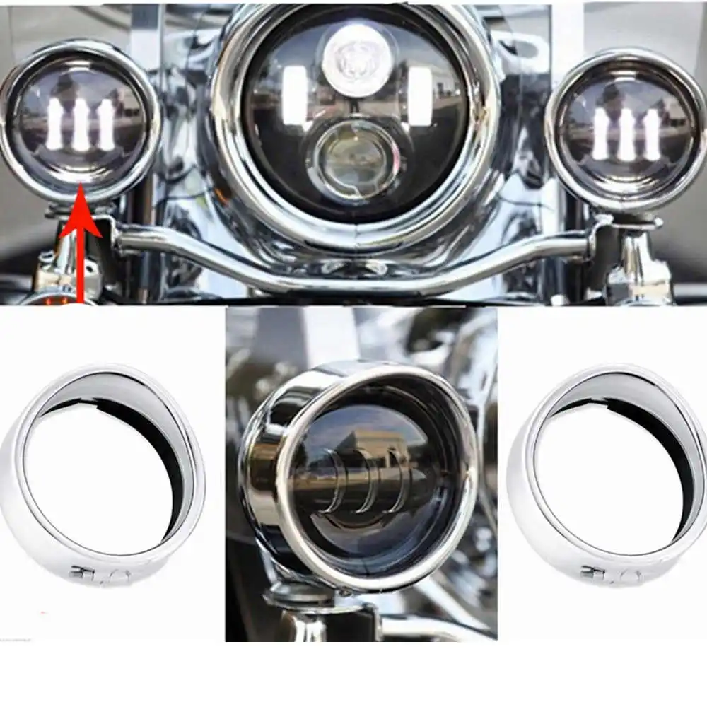 Фасветильник противотуманная светодиодсветодиодный для мотоцикла 4 5 дюйма 7