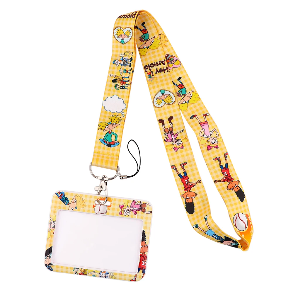 

YL855 New Cartoons Anime Neck Straps lanyard Car Keychain ID Card Pass Gym Mobile Phone Key Ring Badge Holder Accessories