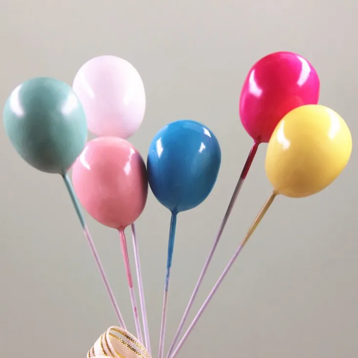 10 шт. конфетных цветов Коллекция шаров макарун торт Топпер для вечерние