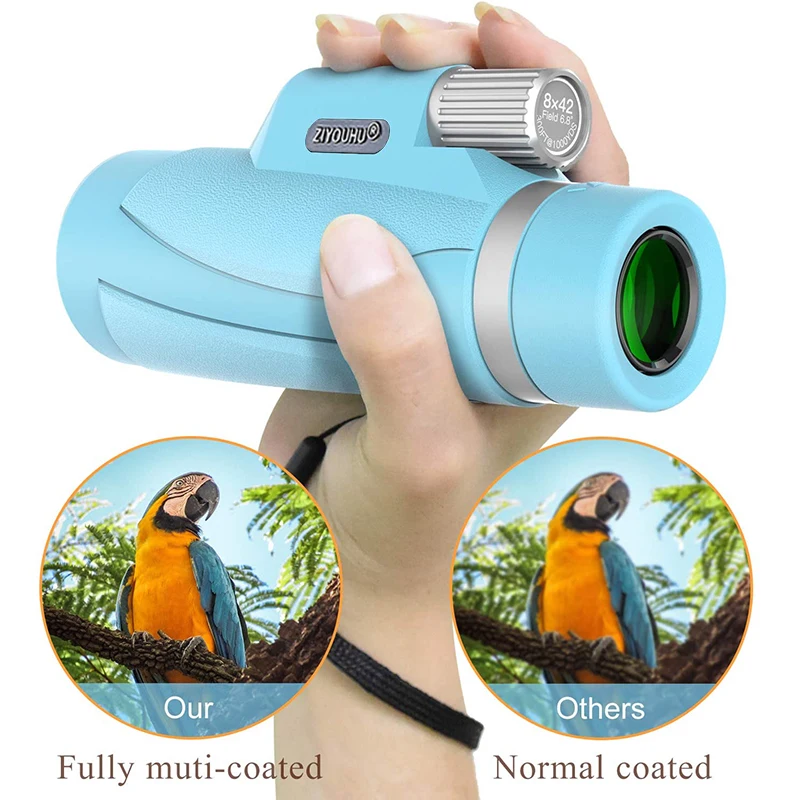 Монокулярный телескоп высокой мощности 10x42 HD компактный монокулярный бинокль с