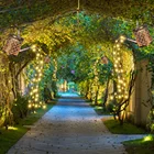 Светодиодсветодиодный Лейка для душа на солнечной батарее, садовые художественные металлические железа, водонепроницаемая