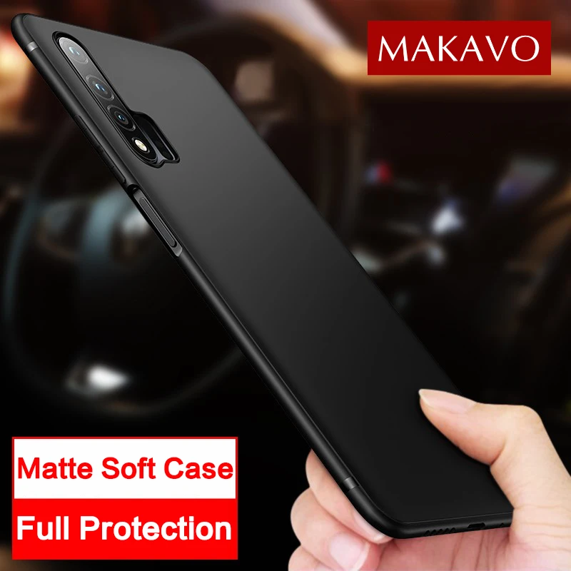 MAKAVO для Huawei Nova 7i тонкий матовый мягкий силиконовый чехол 6 SE телефона|Бамперы| |