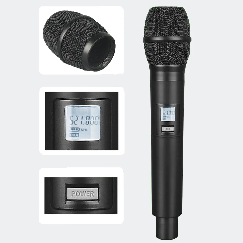 Finlemho UHF Wireless Microphone Home Karaoke Studio Recording Professional Dynamic Vocal System For Singging Conference Set | Электроника