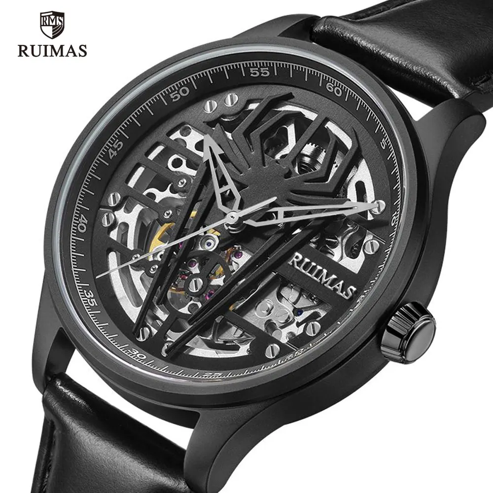 RUIMAS Роскошные автоматические часы для мужчин Лидирующий бренд военные