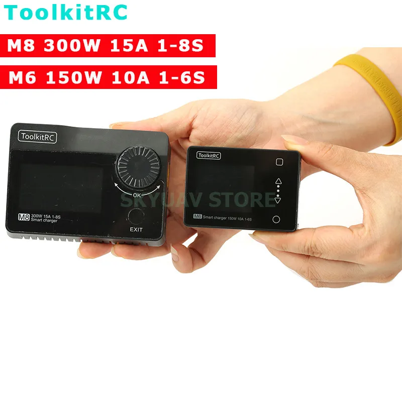 Зарядное устройство ToolkitRC M6 150 Вт 10A M8 300 Выход постоянного тока для 1-6S LiHV Life Lion NiMh Pb