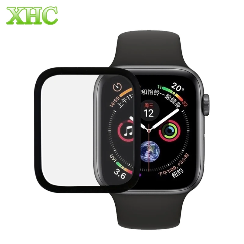 9H 3D полноэкранная пленка из закаленного стекла для Apple Watch Series 4 40 мм 44 Защитная