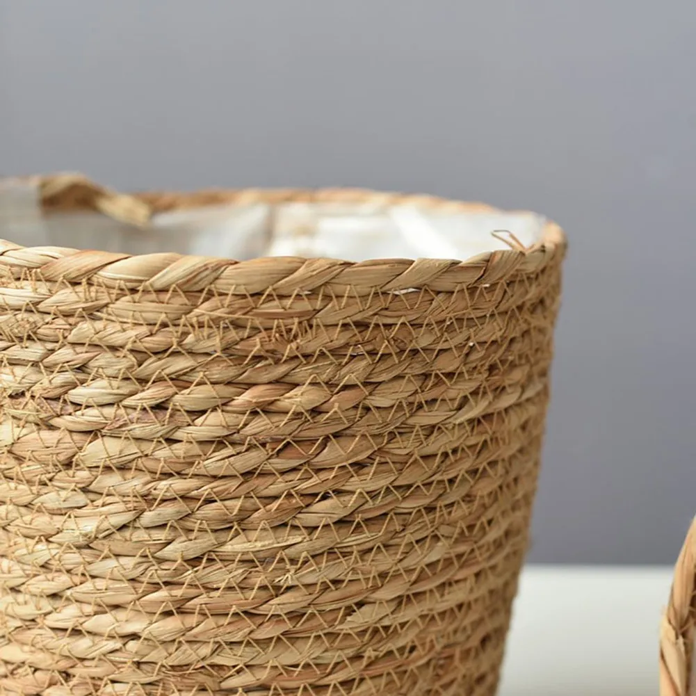 Straw Woven Flower Pot 4