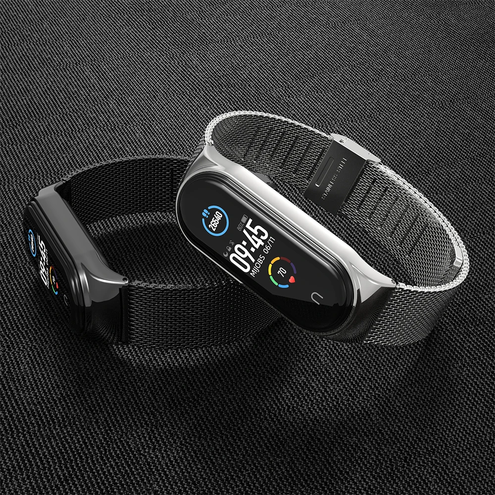 Металлический ремешок для Mi Band 5 6 браслет из нержавеющей стали 4 band Correa 3 Xioa