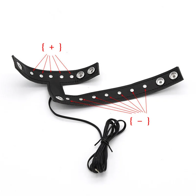USB зарядка хост Электрический шок пенис из искусственной кожи кольцо электро-шок