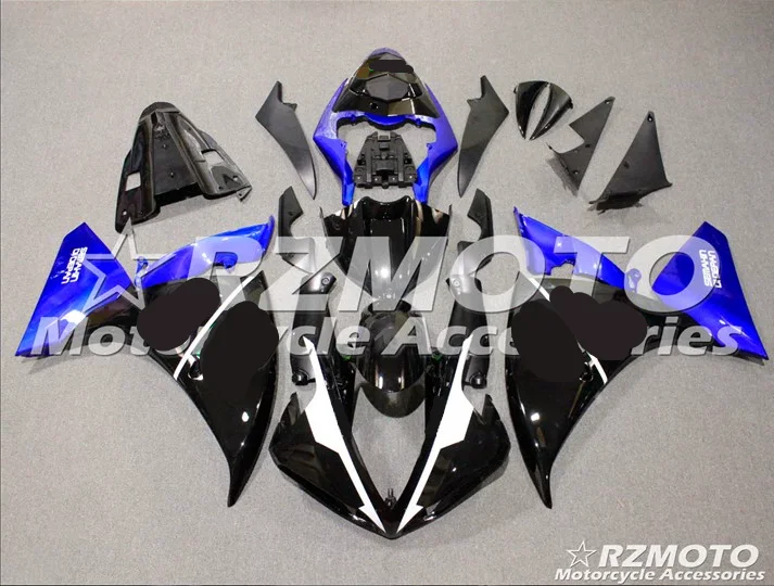 

New ABS motorcycle Fairing For YAMAHA YZF-R1 2009- 2010- 2011-2012 Injection Bodywor sensational black ACE No.2400