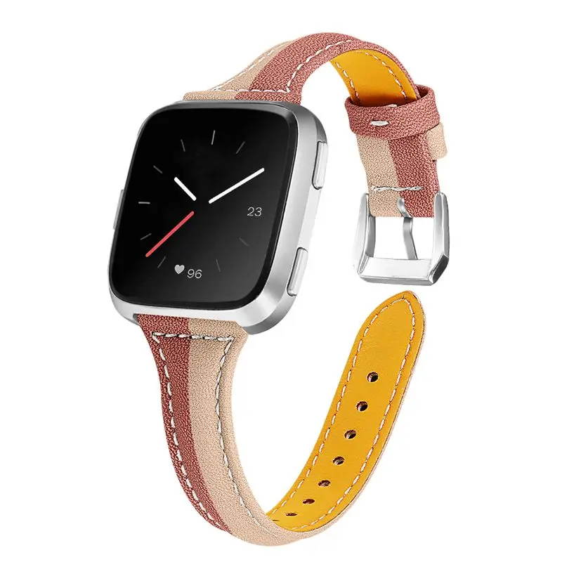 OULUCCI ремешок из натуральной кожи для Fitbit versa, ремешок на запястье браслет fit bit Lite Verse 2 Band аксессуары
