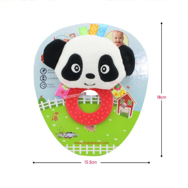 

Hot Baby Teething Rattle Toys Infant Girl Boy Learning Toy Soft Handbell Grab Shaker Crinkle Squeaky Sensory Travel Accessor