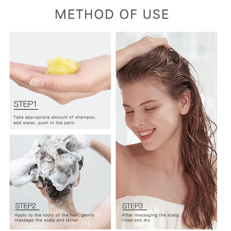 200 г имбирный шампунь с морской солью для контроля жирности кожи головы Шампунь