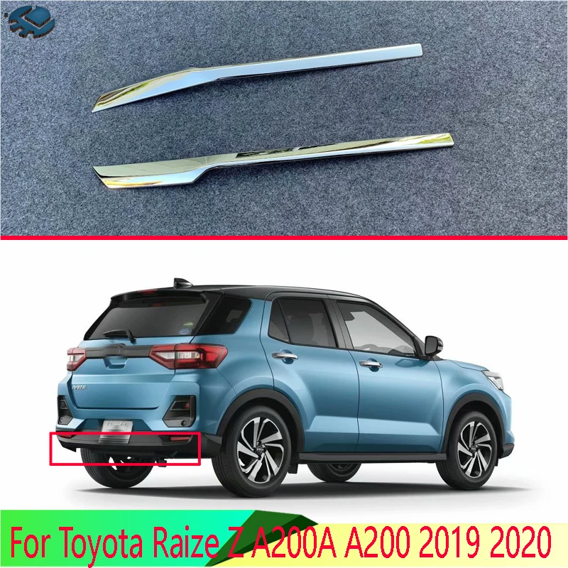 

Для Toyota Raize Z A200A A200 2019 2020 2021, автомобильные аксессуары, хромированная защитная пластина заднего бампера из АБС-пластика