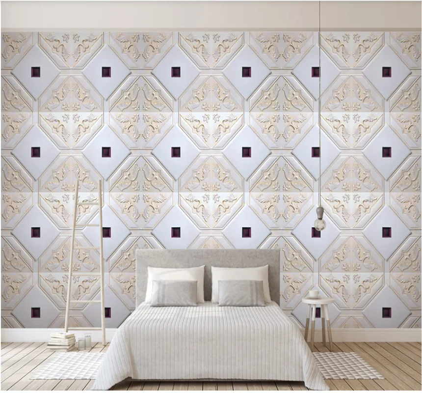 

Xuesu высококачественный мягкий рельефный пакет для гостиной ТВ дивана кровати фон настенная живопись пользовательские обои 8D Водонепроница...