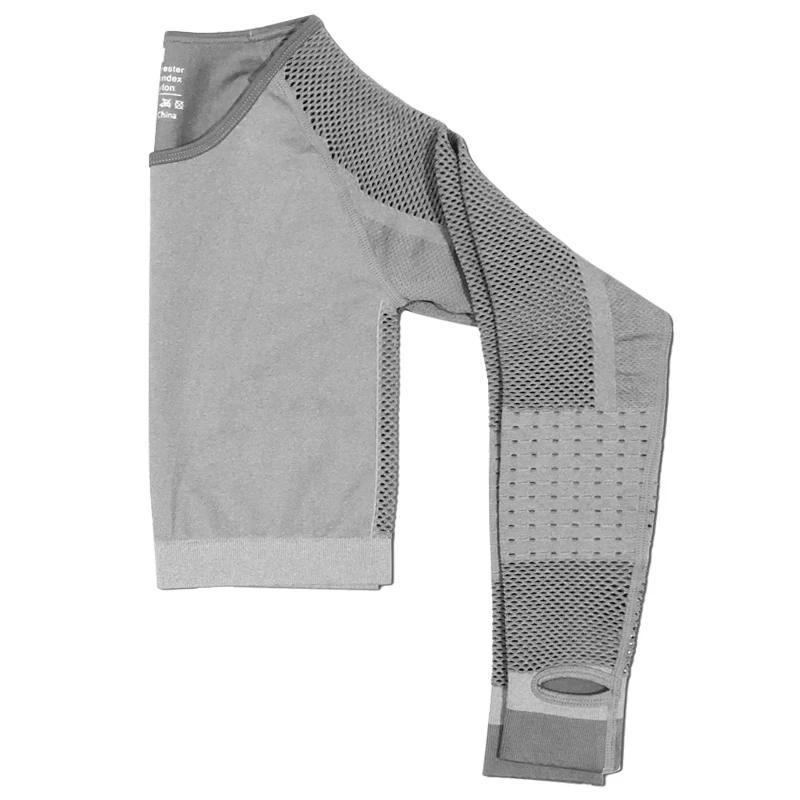 

Knitted Women Crop Top Yoga Top Thumb Hole Long Sleeve Yoga Shirts Breathable Running Fitness Workout Training Top Shirts