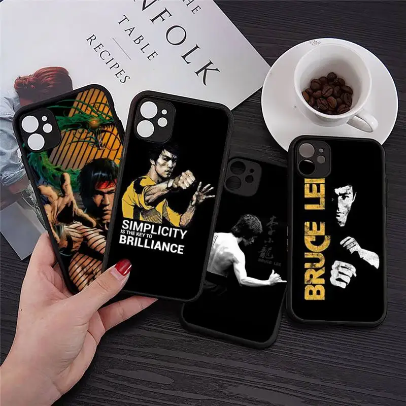 

man fashion Kungfu Taekwondo Phone Case Transparent Matte for iPhone 7 8 11 12 s mini pro X XS XR MAX Plus cover funda
